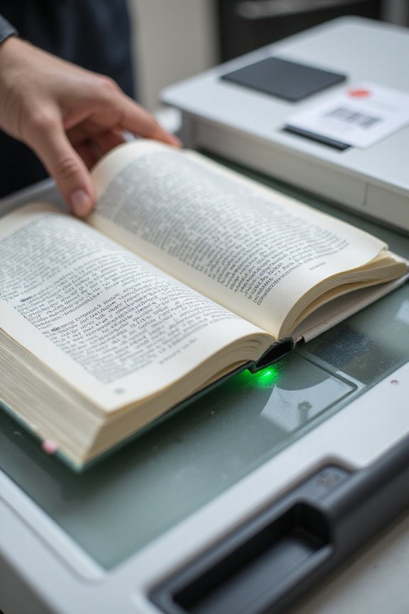 book scanning process steps