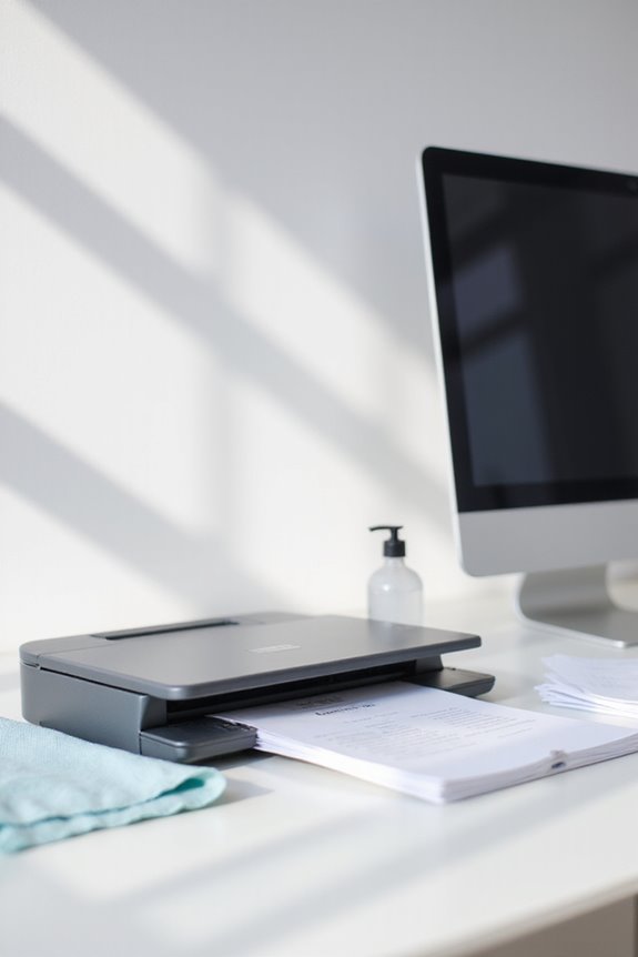 cleaning a scanner properly