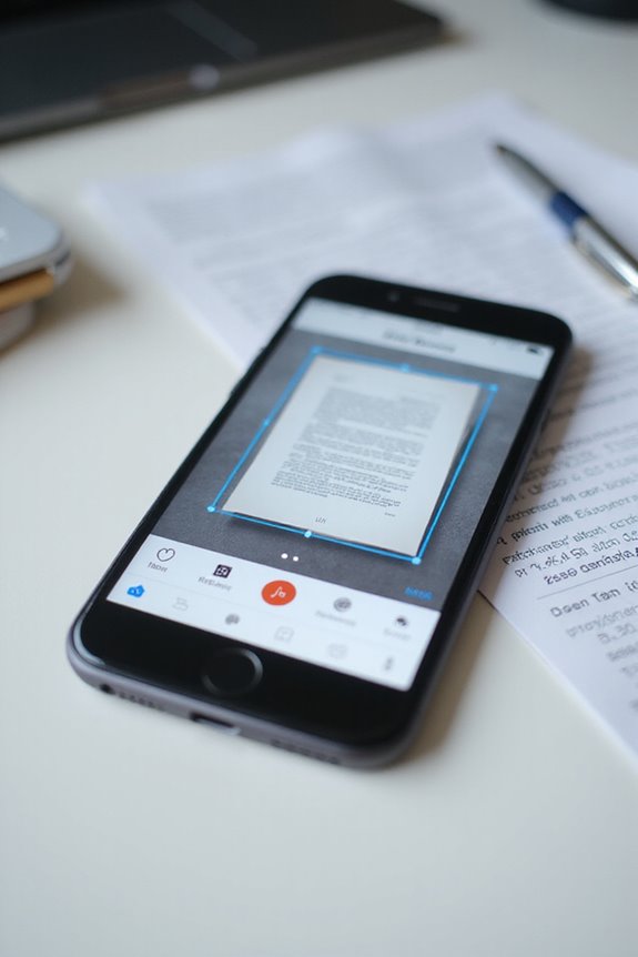 mobile document scanning efficiency