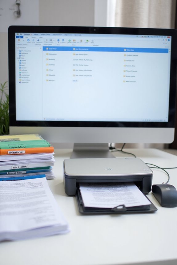 organizing scanned document files