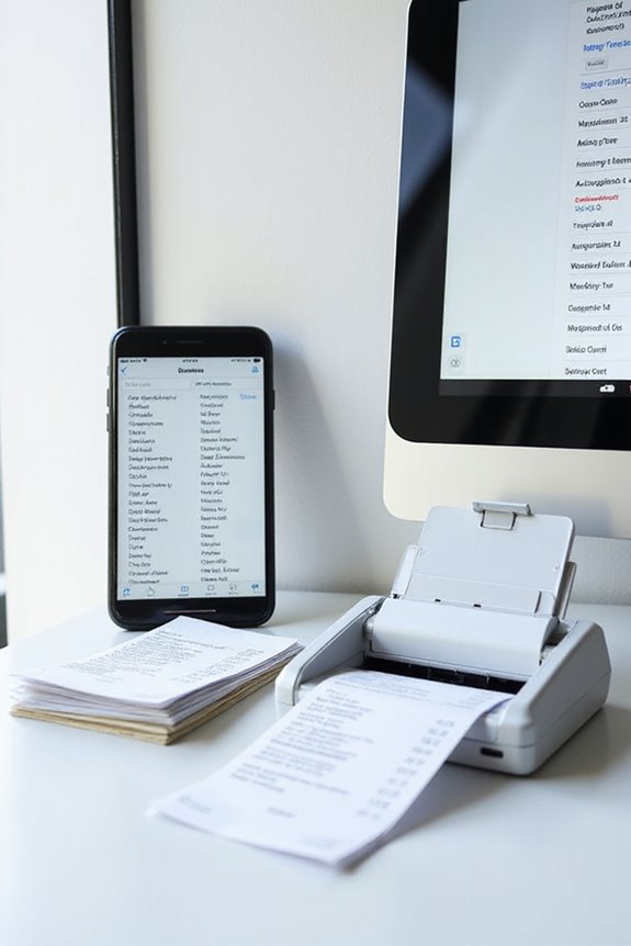 organizing scanned receipt management