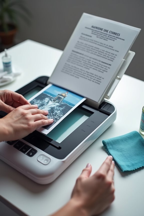 prepare documents for scanning