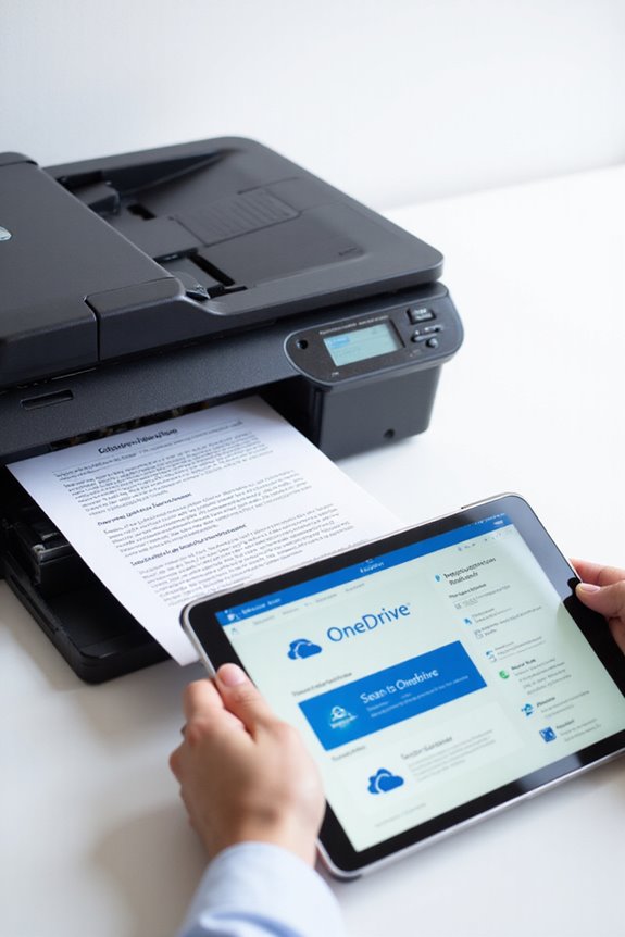 scanned documents to onedrive