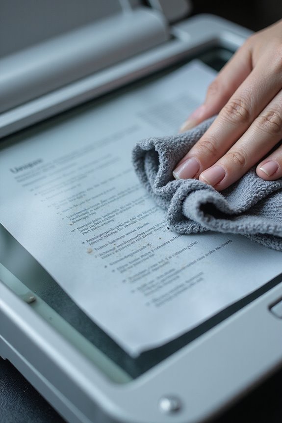 scanner glass cleaning guidelines