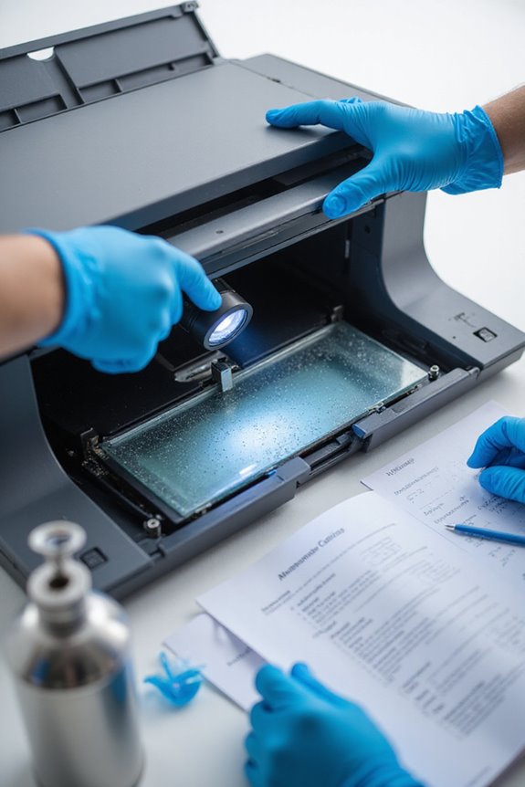 scanner maintenance preparation checklist