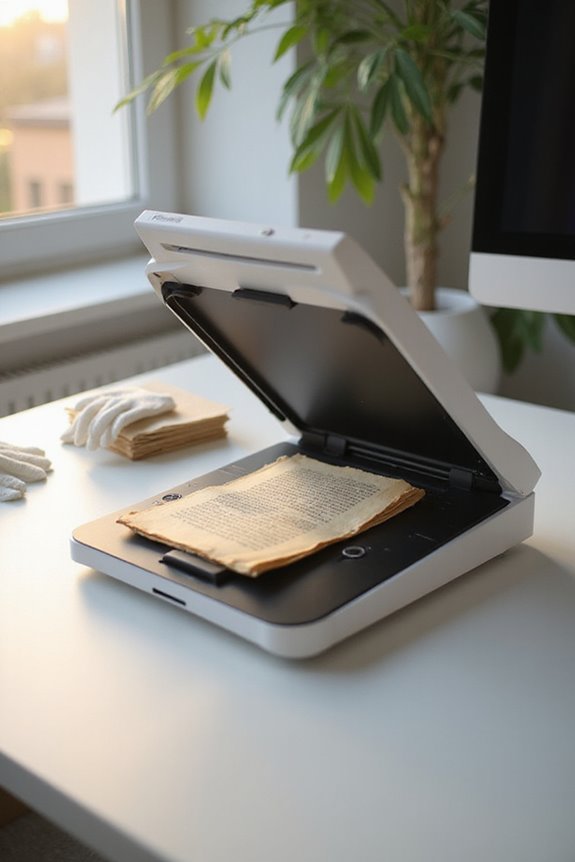 scanning delicate historical documents