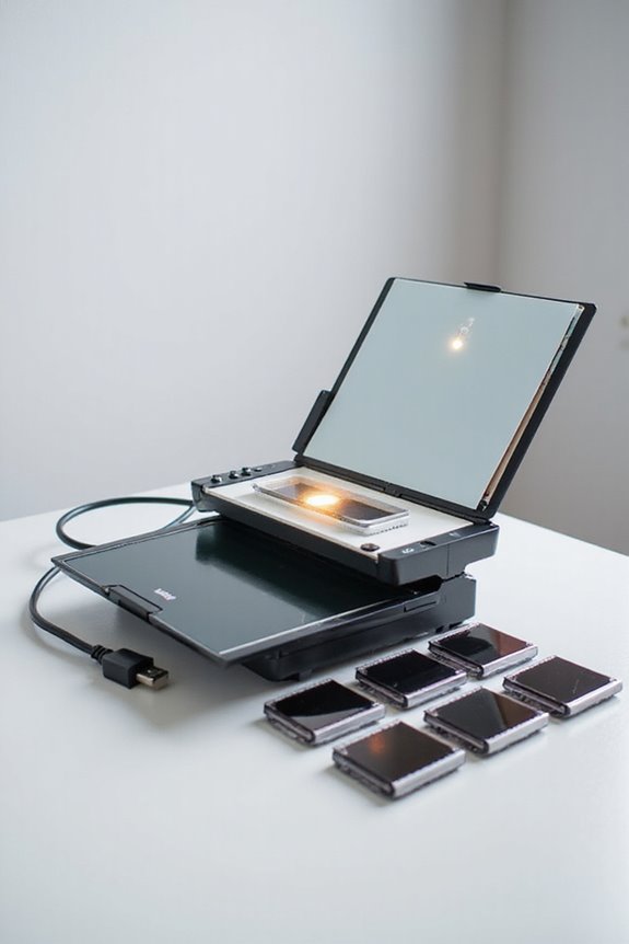 setting up transparency scanning