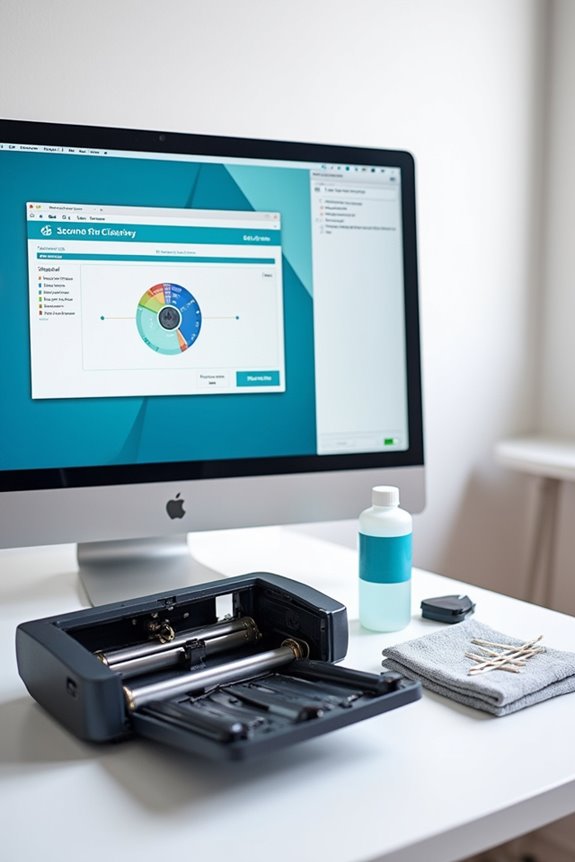 software assisted scanner maintenance procedures