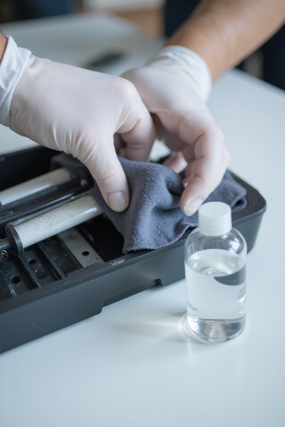 systematic scanner roller cleaning